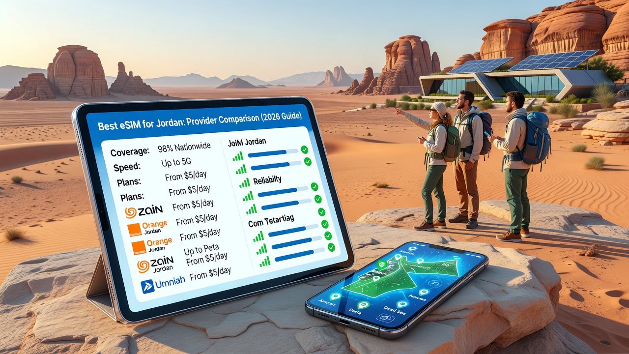 Best eSIM for Jordan: Provider Comparison