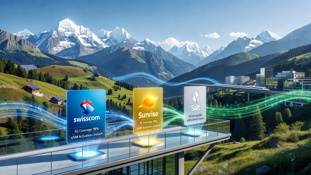 Switzerland's Mobile Networks: Swisscom, Sunrise, and Salt