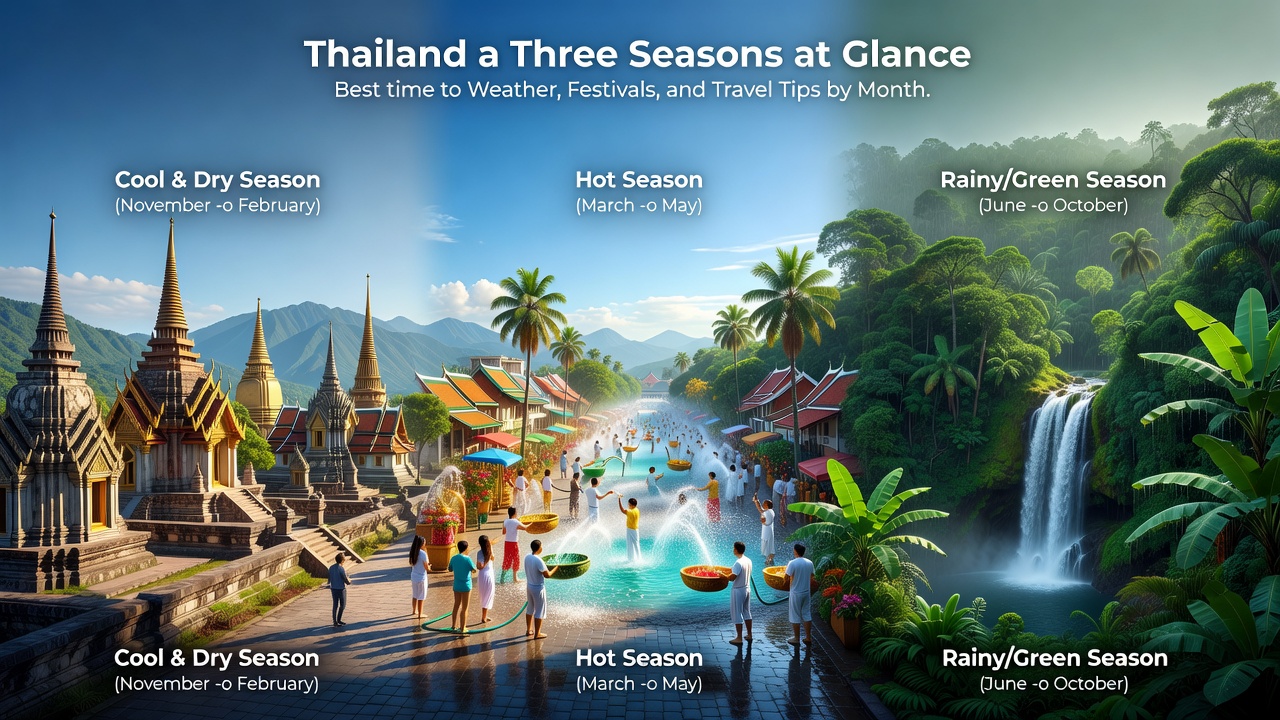 Thailand's Three Seasons at a Glance