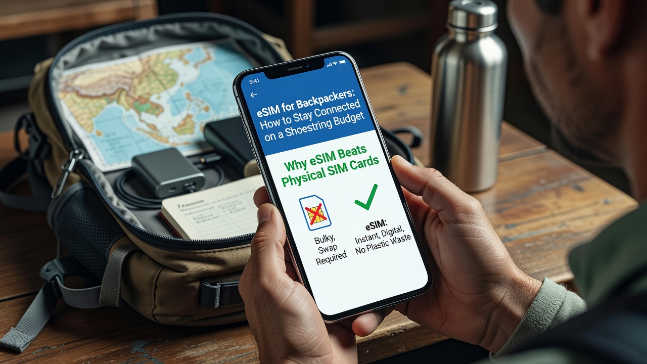 Why eSIM Beats Physical SIM Cards for Backpackers