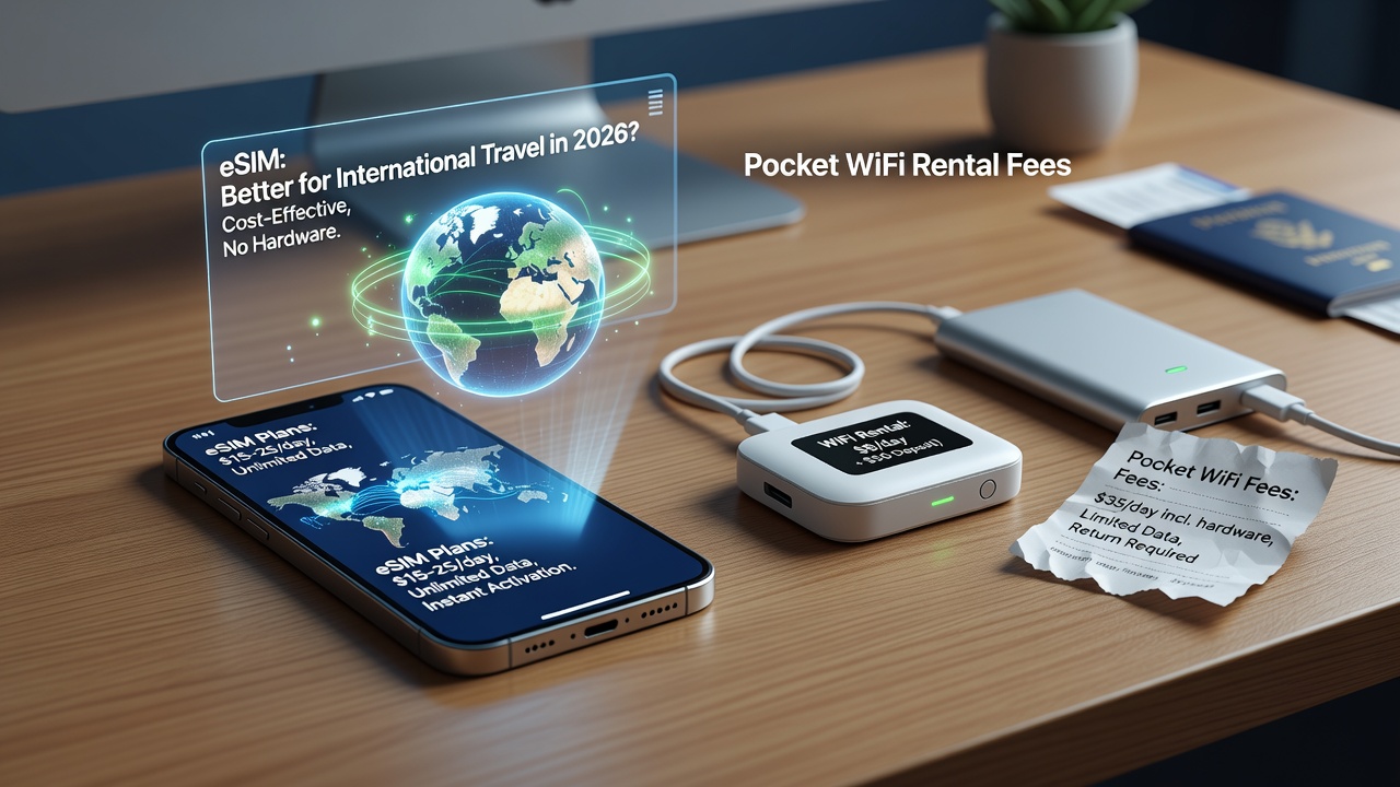 Cost: eSIM Plans vs Pocket WiFi Rental Fees